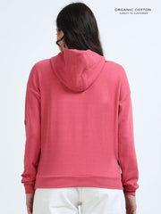 Magenta A & A Womens Casual Hoodie in Organic Cotton