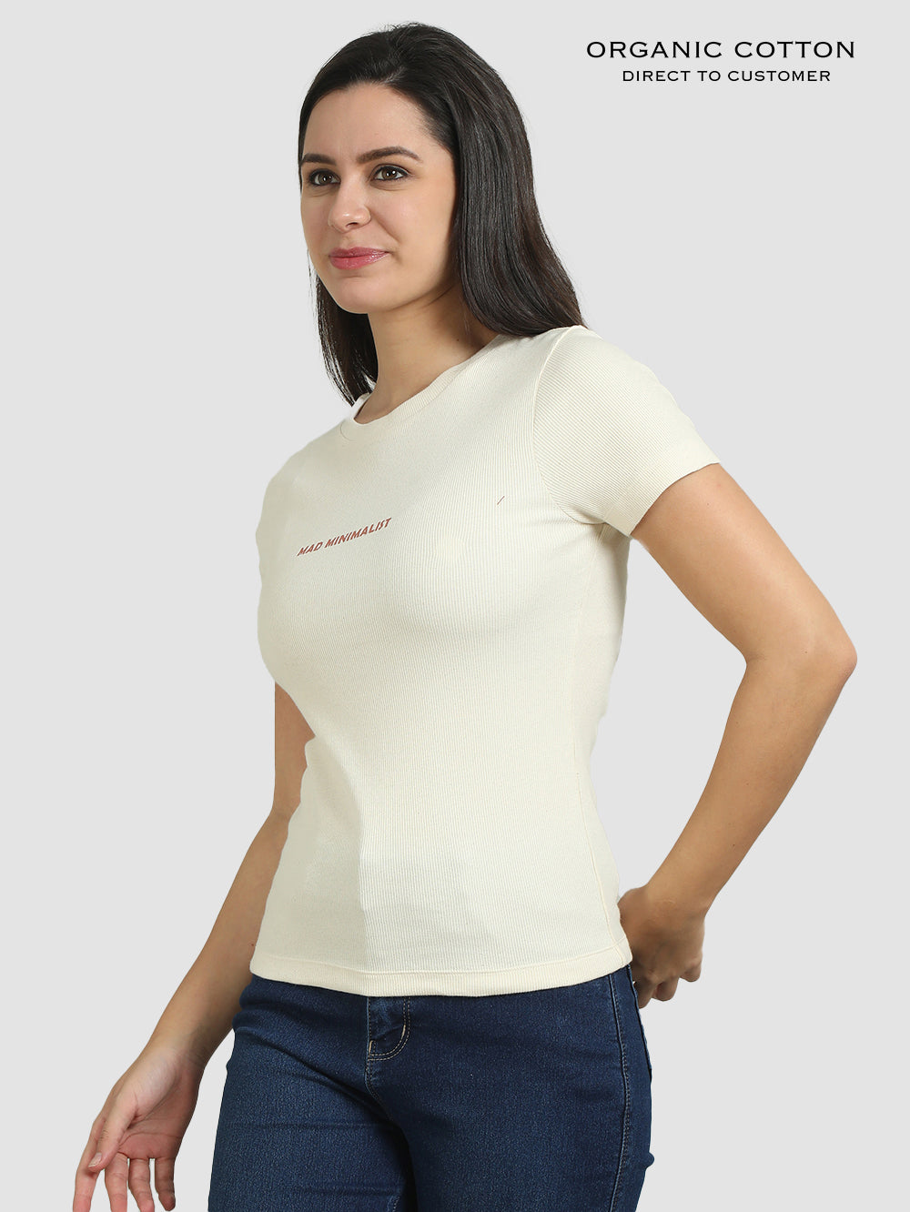 Organic Cotton Womens Crop Tee