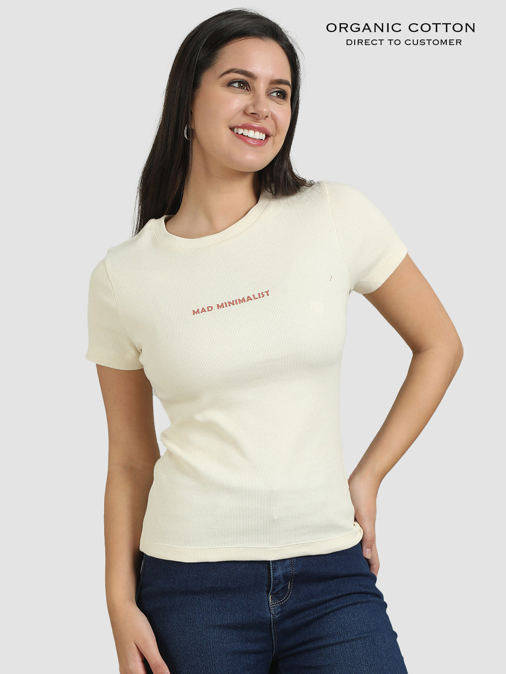 Organic Cotton Womens Crop Tee