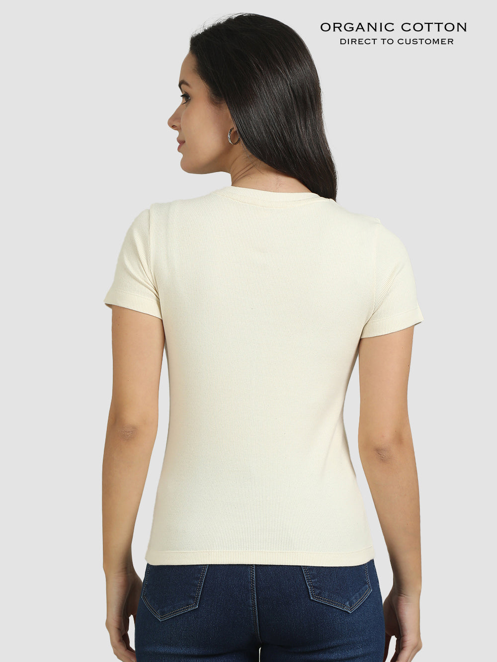 Organic Cotton Womens Crop Tee