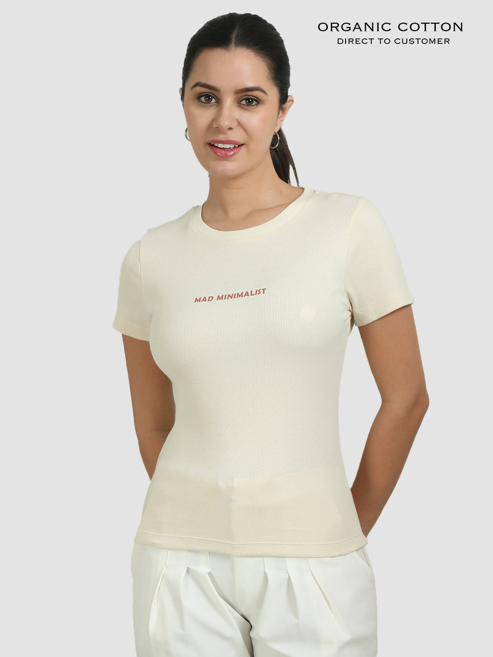 Organic Cotton Womens Crop Tee