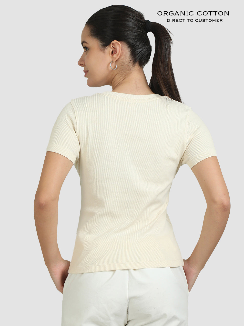 Organic Cotton Womens Crop Tee