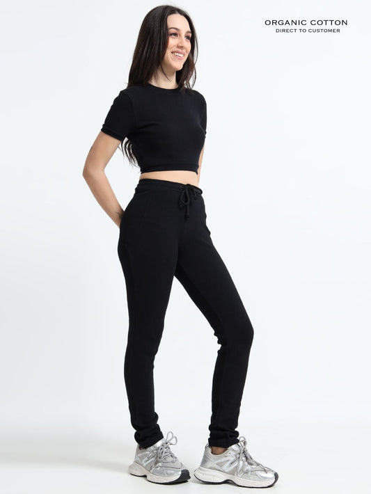 Black Organic Cotton Co-Ord Set