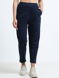 Navy Organic Cotton Womens Basic Pant