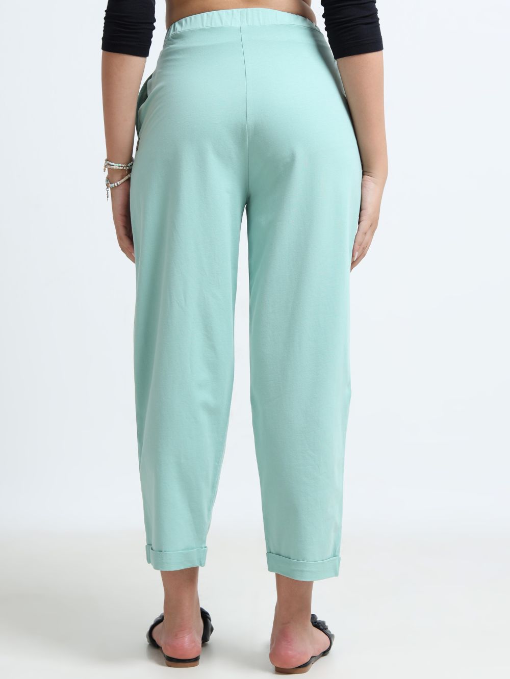 Aqua Organic Cotton Womens Folded Fit Pant