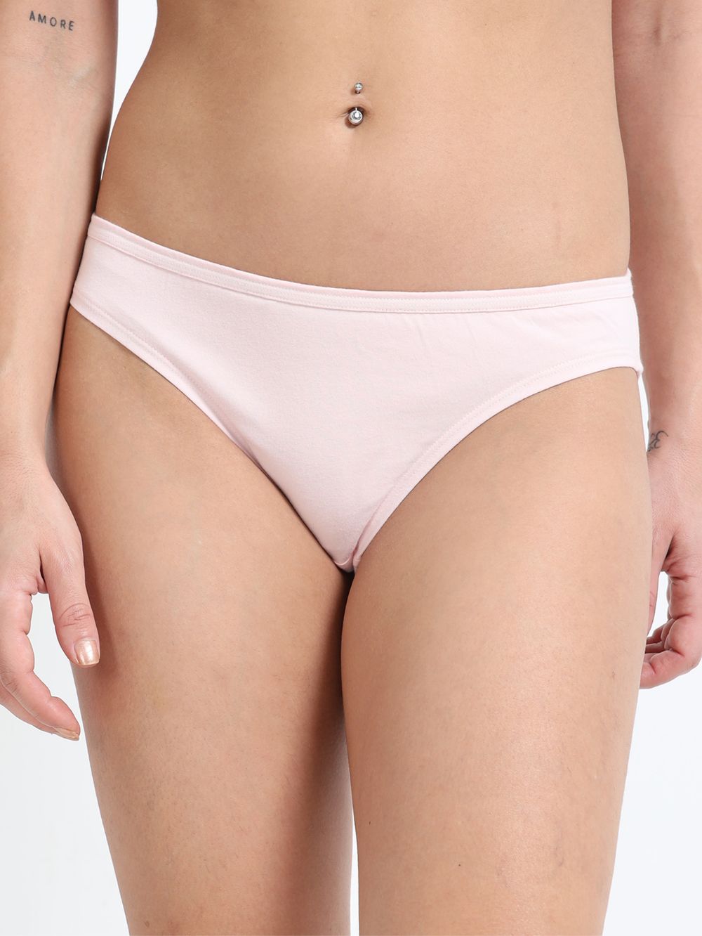 Pink and Red Organic Cotton Bikini Panty for Women - Pack of 2