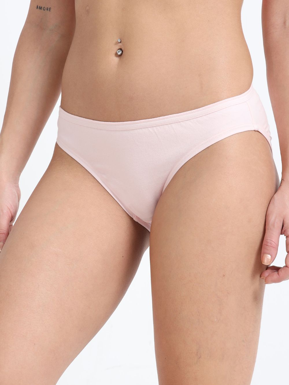 Pink and Red Organic Cotton Bikini Panty for Women - Pack of 2