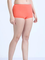 Flamingo and White Swan Organic Cotton Boy Shorts for Women - Pack of 2