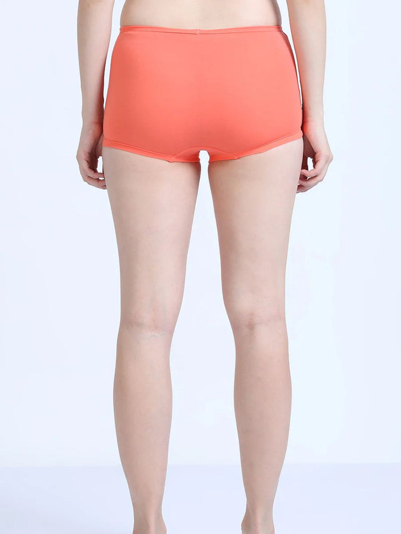 Flamingo and White Swan Organic Cotton Boy Shorts for Women - Pack of 2