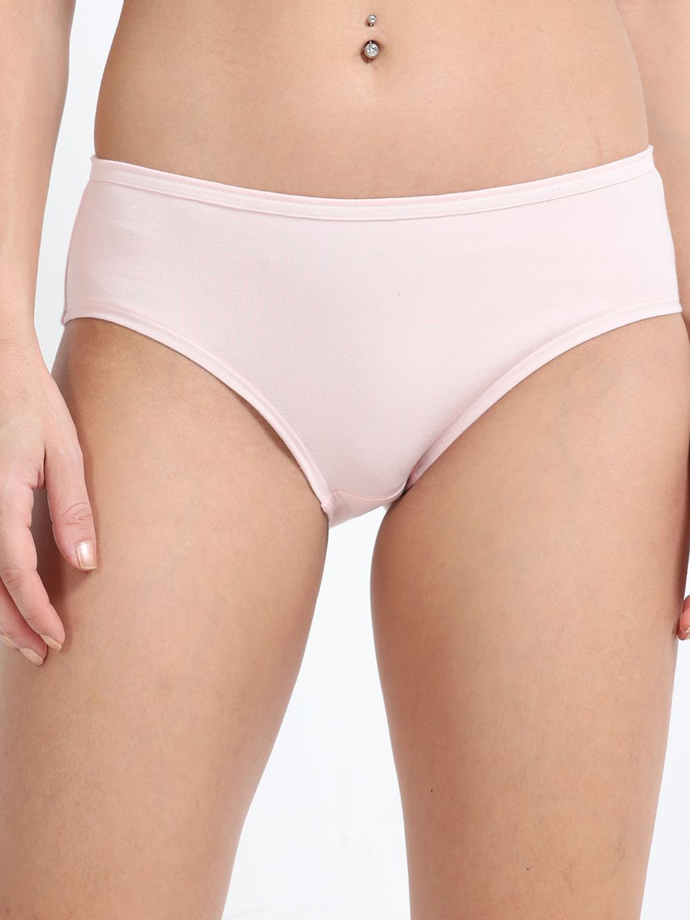 Dogwood pink and Living coral Organic Cotton Hipster Panty for Women - Pack of 2