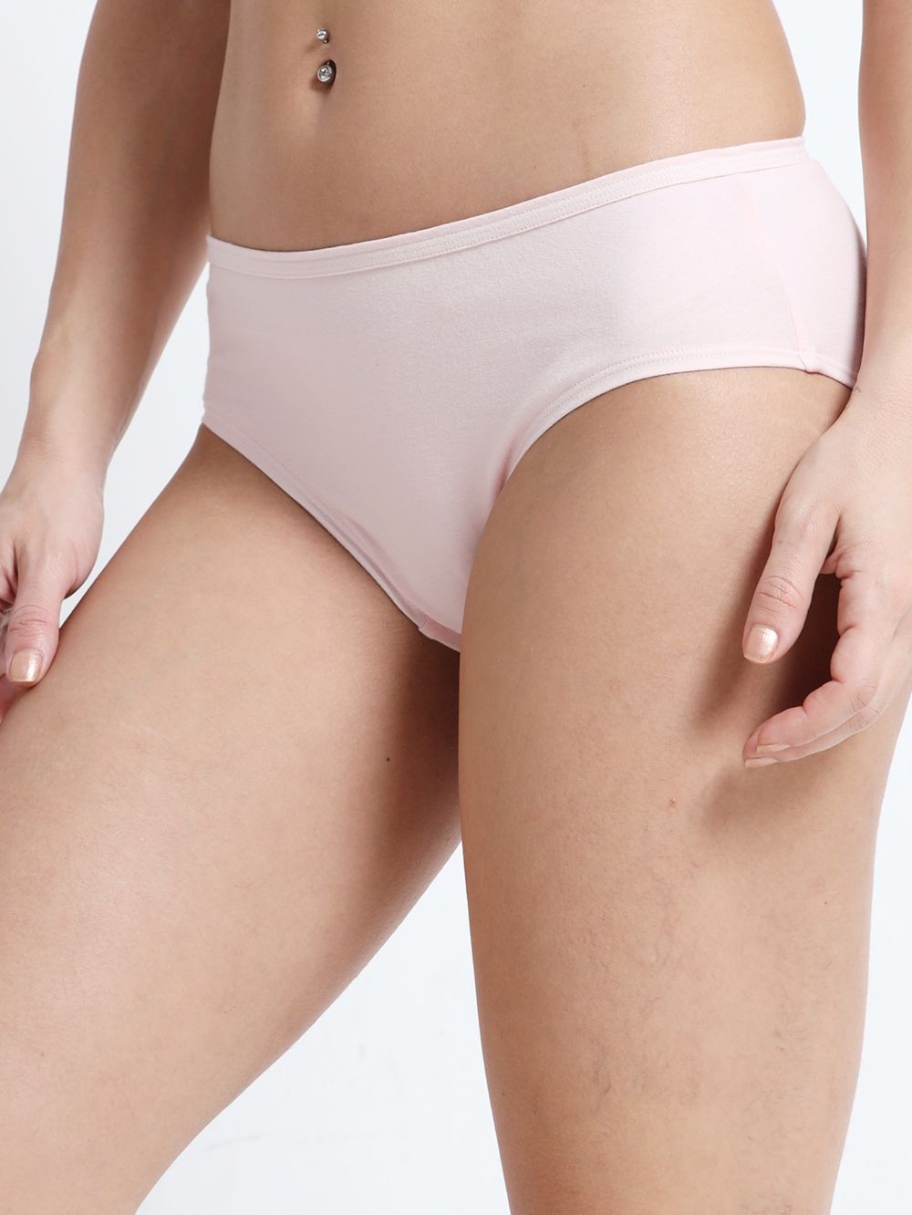 Dogwood pink and Living coral Organic Cotton Hipster Panty for Women - Pack of 2