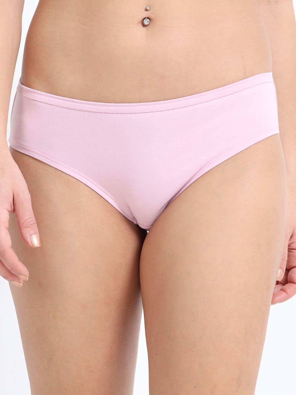 Pink and Red Organic Cotton Mid-Waist Panty for Women - Pack of 2