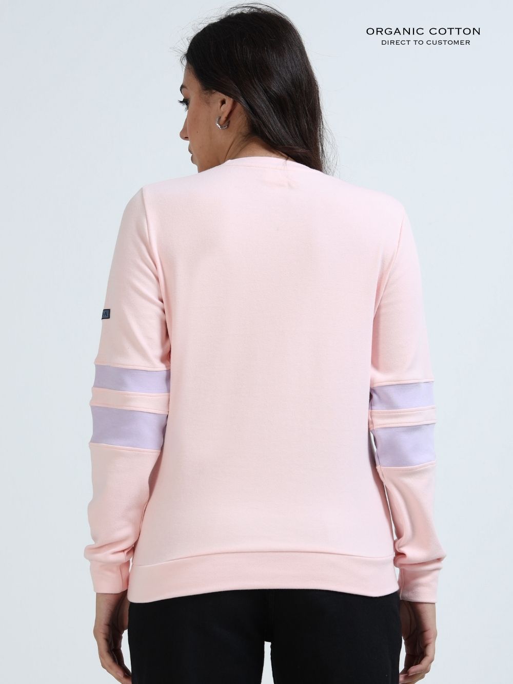 Light Pink A & A Organic Cotton Casual Pullover for Women