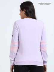 Light Purple A & A Organic Cotton Casual Pullover for Women