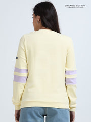 Light Yellow A & A Organic Cotton Casual Pullover for Women