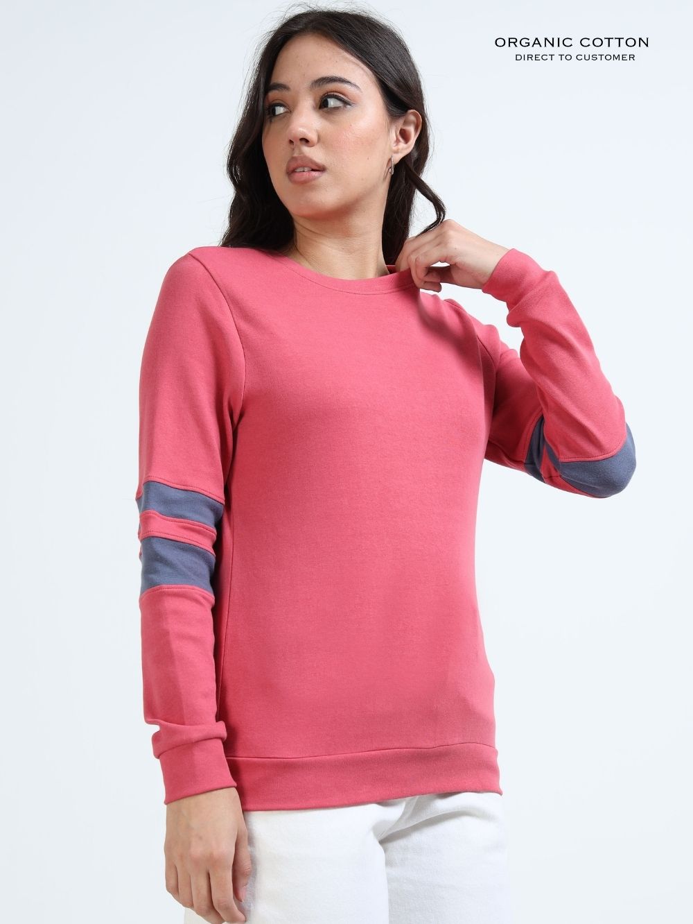 Magenta A & A Organic Cotton Casual Pullover for Women