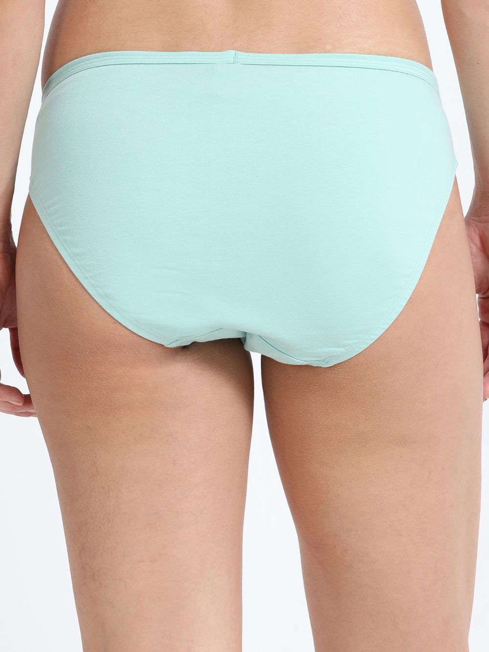 Peach Amber and Cameo green Organic Cotton Bikini Panty for Women - Pack of 2