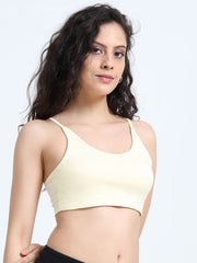 Baby Yellow Organic Cotton Women's Beginners Comfort Bra