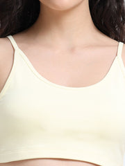Baby Yellow Organic Cotton Women's Beginners Comfort Bra