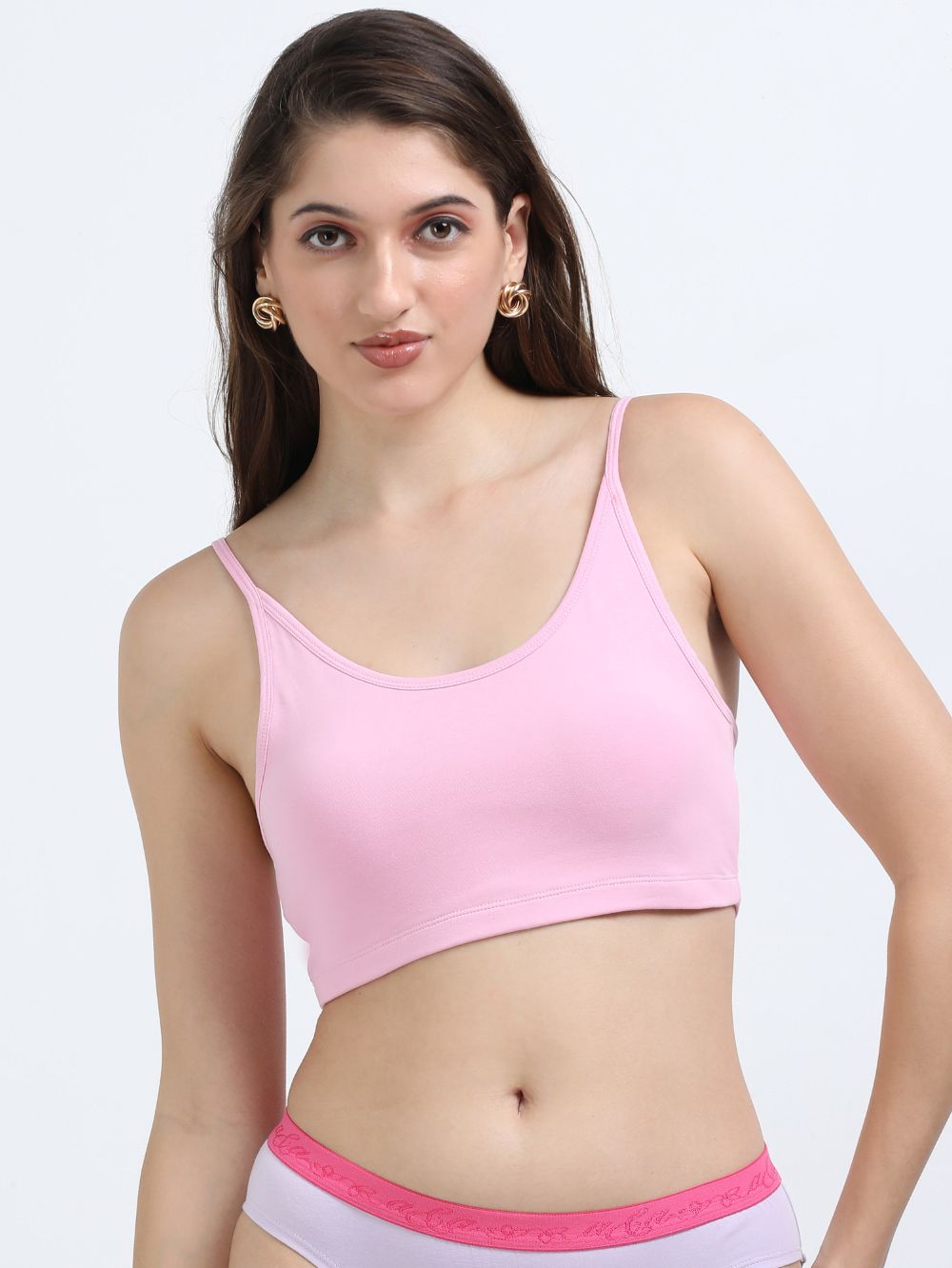 Dogwood Pink Organic Cotton Women's Beginners Comfort Bra