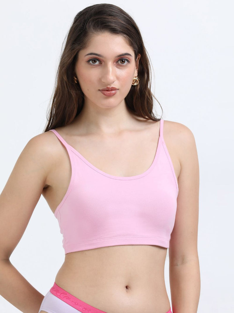 Dogwood Pink Organic Cotton Women's Beginners Comfort Bra
