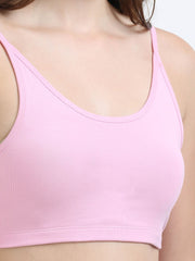 Dogwood Pink Organic Cotton Women's Beginners Comfort Bra