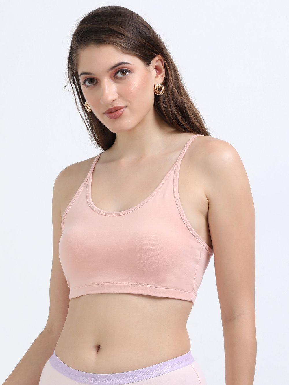 Fragrant Lilac Organic Cotton Women's Beginners Comfort Bra