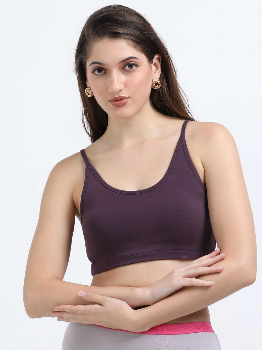 Wine Organic Cotton Women's Beginners Comfort Bra