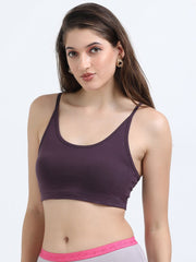 Wine Organic Cotton Women's Beginners Comfort Bra