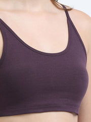 Wine Organic Cotton Women's Beginners Comfort Bra