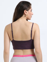 Wine Organic Cotton Women's Beginners Comfort Bra