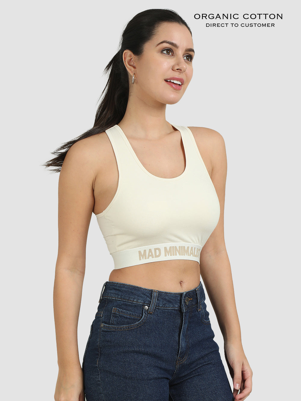 Organic Cotton Womens Co-Ord Set Sports Bra