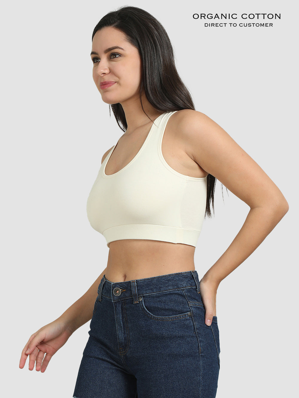 Organic Cotton Womens Co-Ord Set Sports Bra