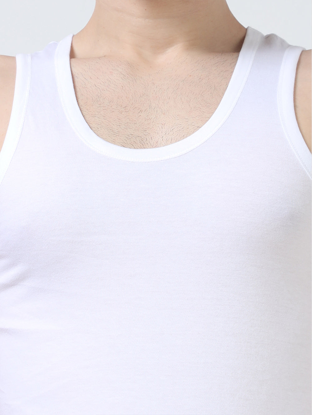 Men’s Ultra-Soft Organic Cotton Sleeveless Vest Pack of 2.