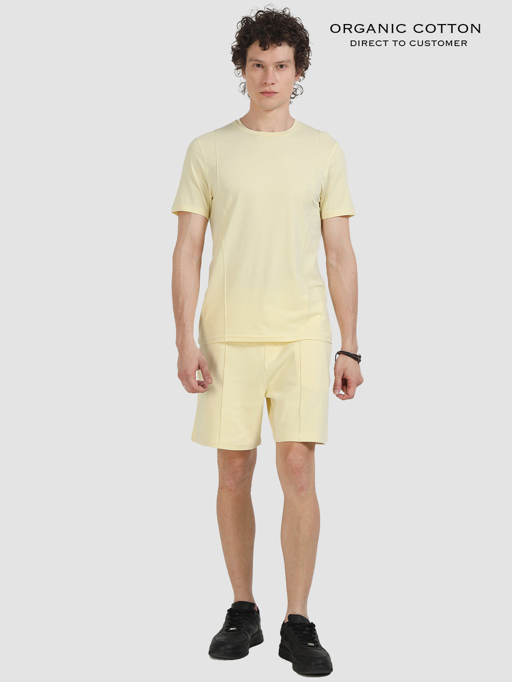 Baby Yellow Organic Cotton Mens Co-Ord Set