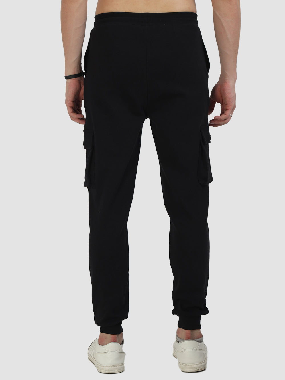 Organic Cotton Mens Jogger Pants With Cargo Pockets