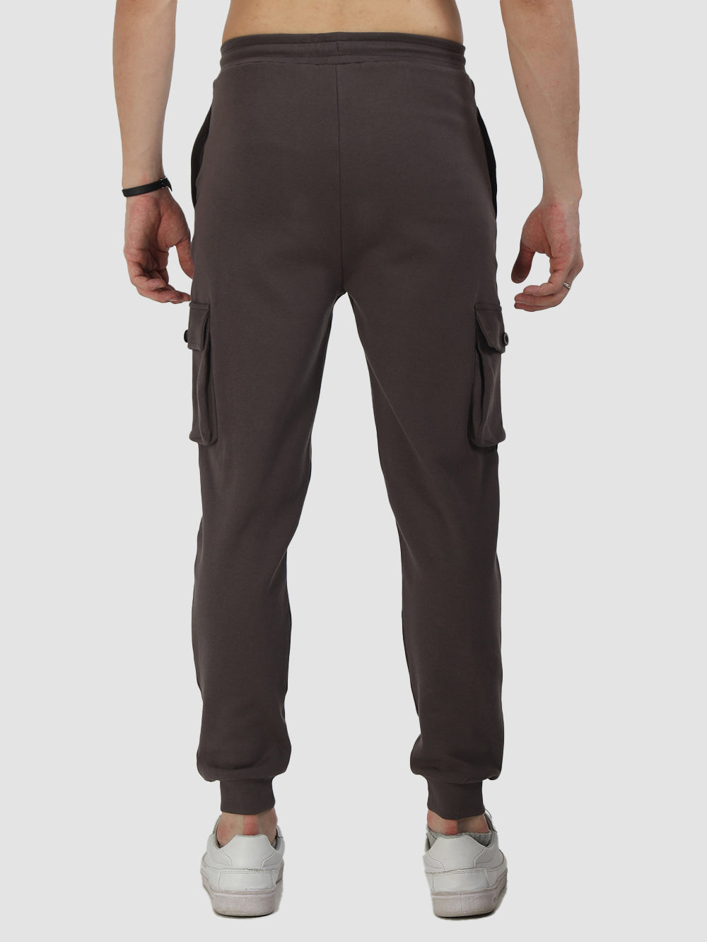 Organic Cotton Mens Jogger Pants With Cargo Pockets