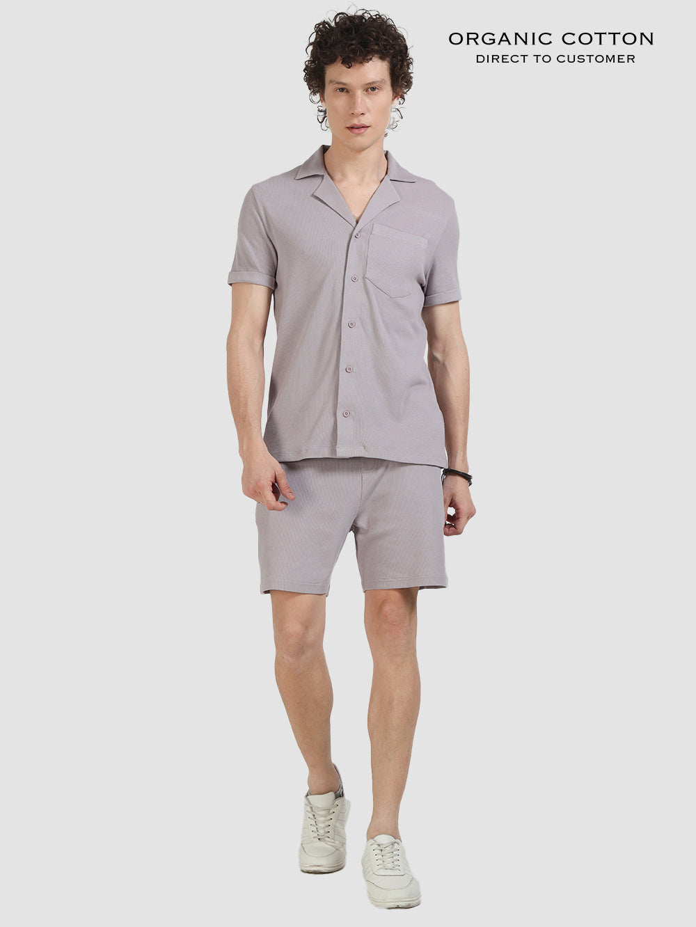 Organic Cotton Mens Ribbed Co-Ord Set