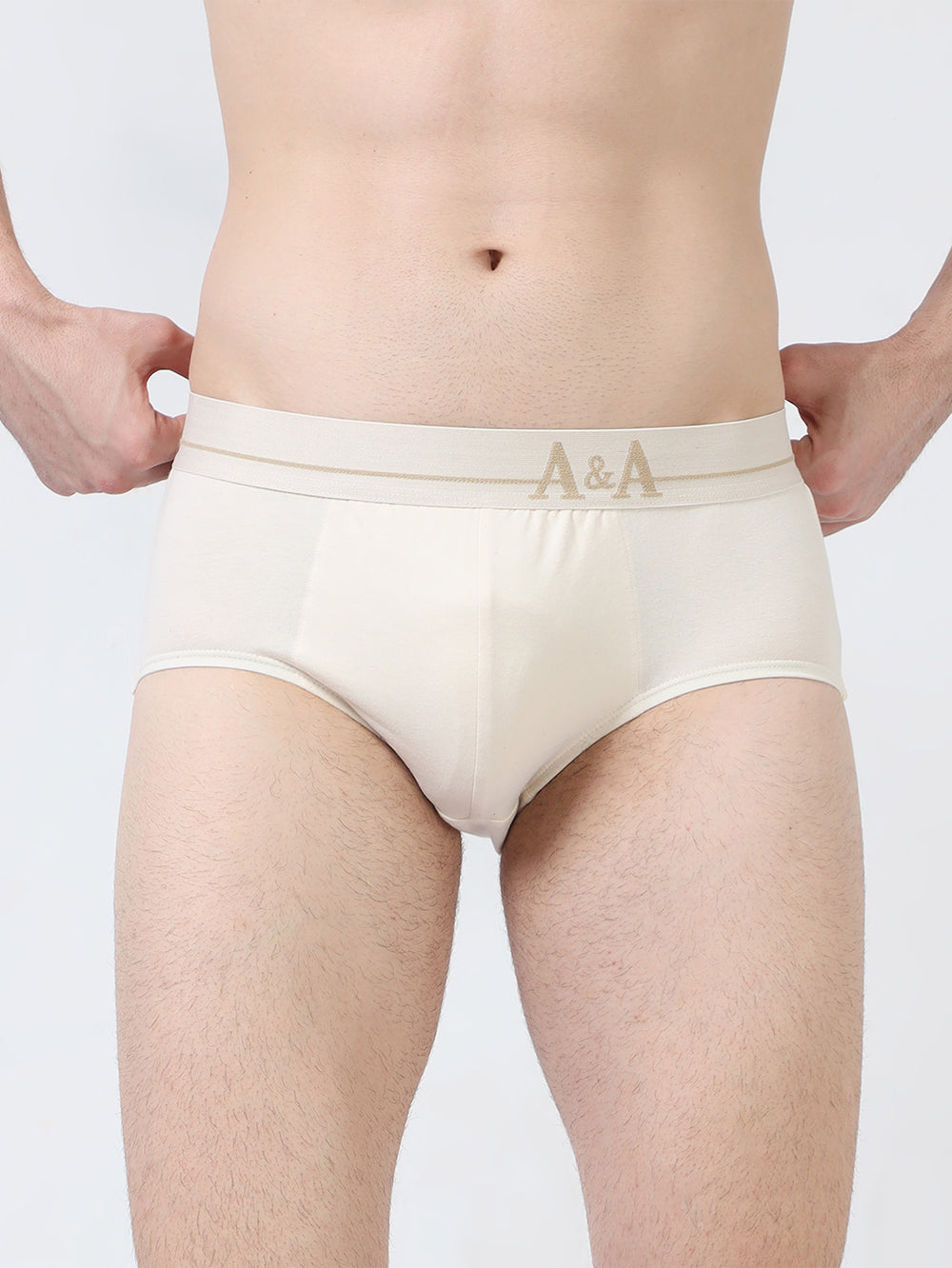 Mens Organic Super soft Cotton Elastane stretch Brief with Ultra soft Waistband, Dyes and chemical free fabric