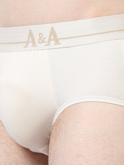 Mens Organic Super soft Cotton Elastane stretch Brief with Ultra soft Waistband, Dyes and chemical free fabric