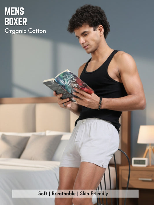 Organic Cotton Short Boxer for Mens - Pack of 2