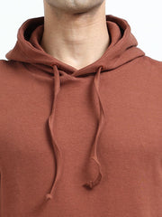 Brown Essential Comfort Organic Cotton Mens Hoodie