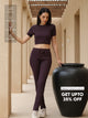 Wine Organic Cotton Co-Ord Set
