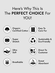 Black Organic Cotton Women's Active Sports Bra.