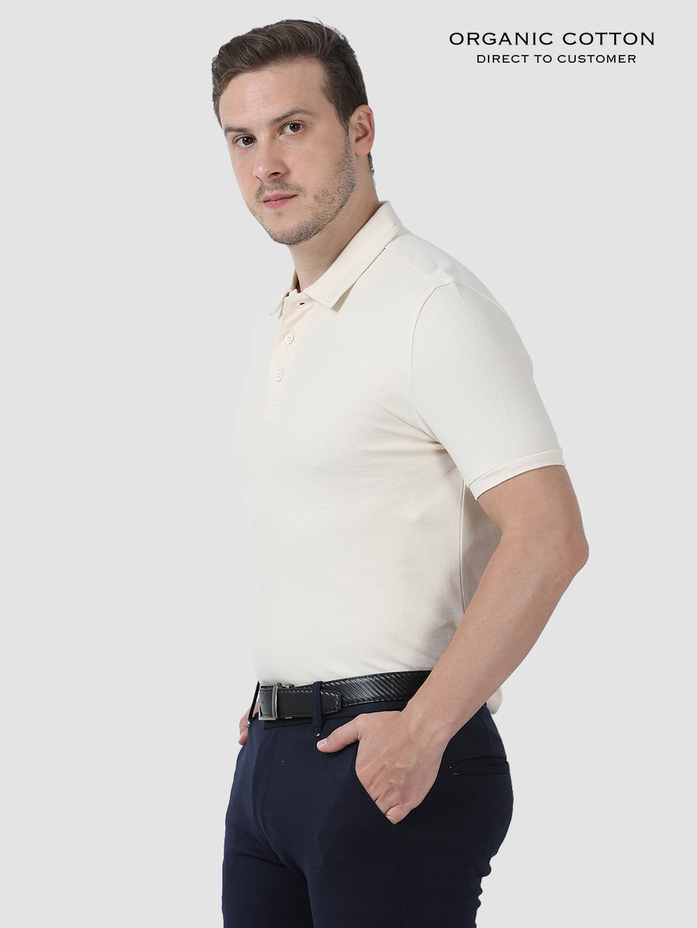 Mens Organic Cotton Polo Tee