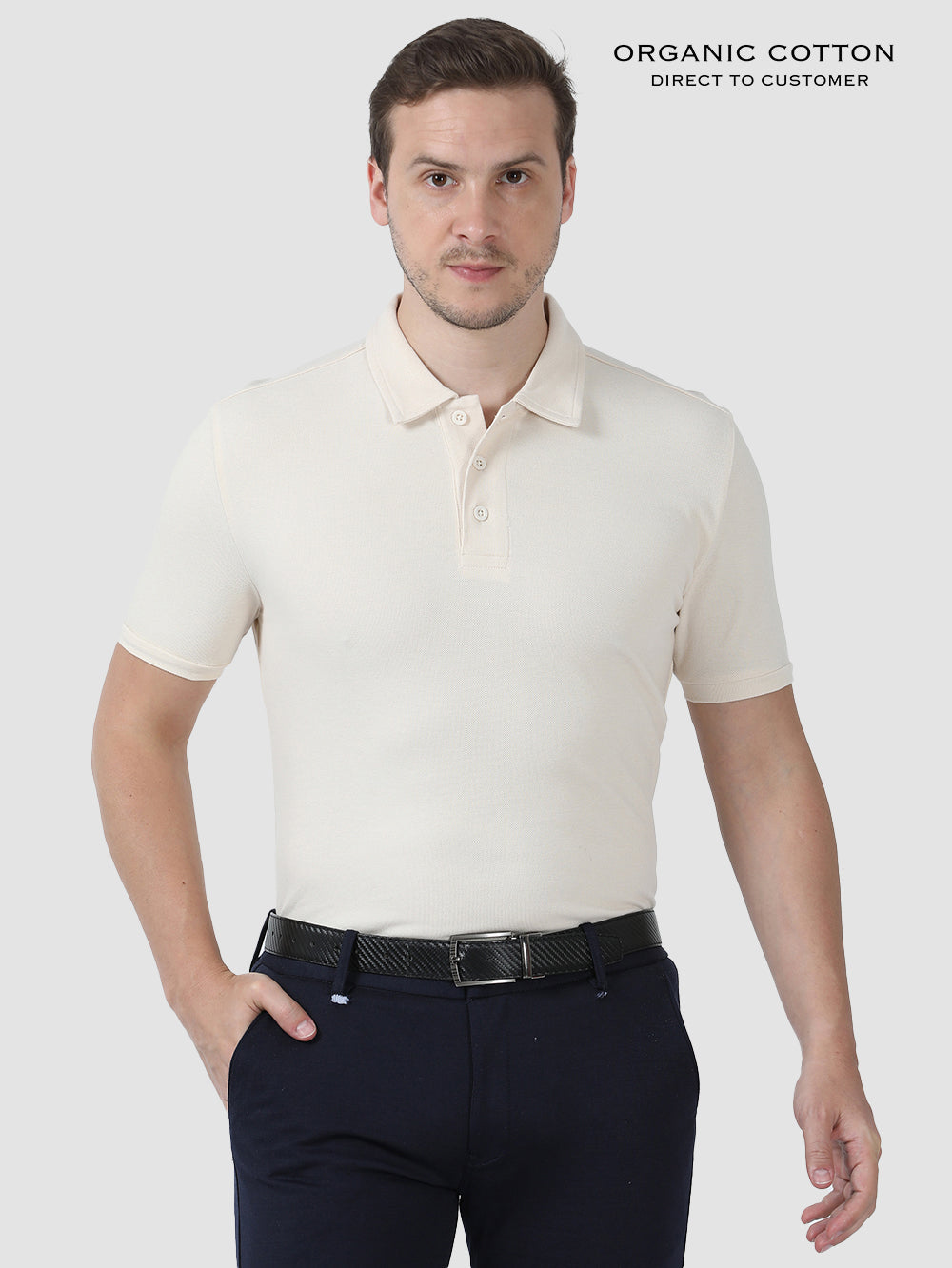 Mens Organic Cotton Polo Tee