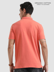 Organic Cotton Men's Zipped polo t-shirt