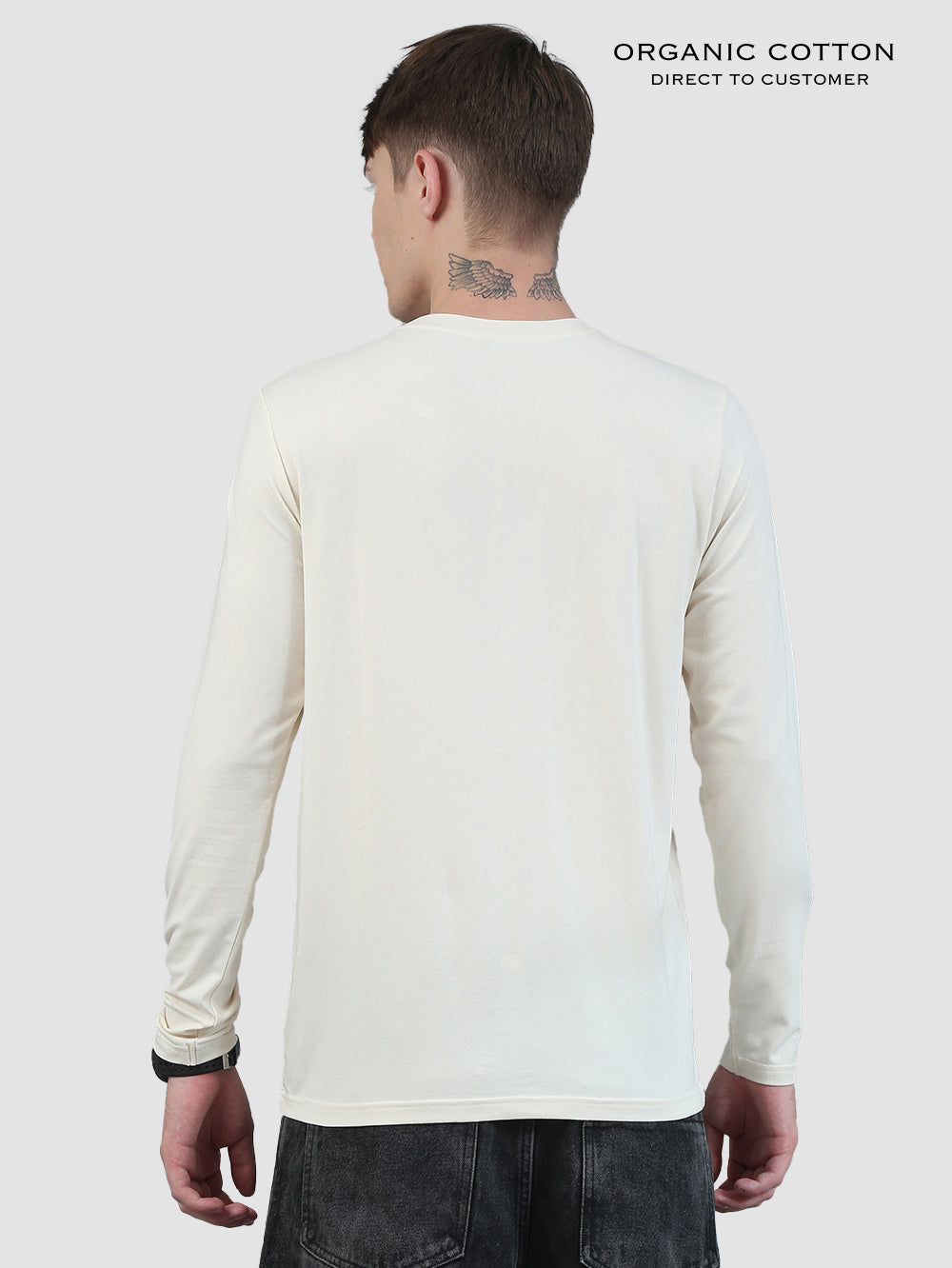 Organic Cotton Mens Full Sleeve T-Shirt