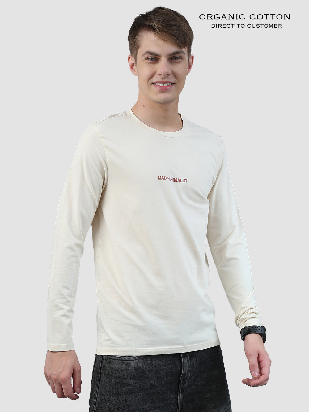 Organic Cotton Mens Full Sleeve T-Shirt