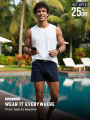 Navy Organic Cotton Short Boxer for Mens - Pack of 1